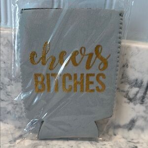 Gray and Gold Drink Sleeve
